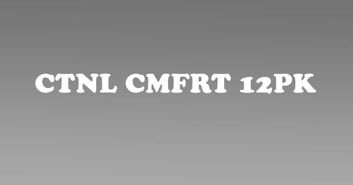 ctnl cmfrt 12pk